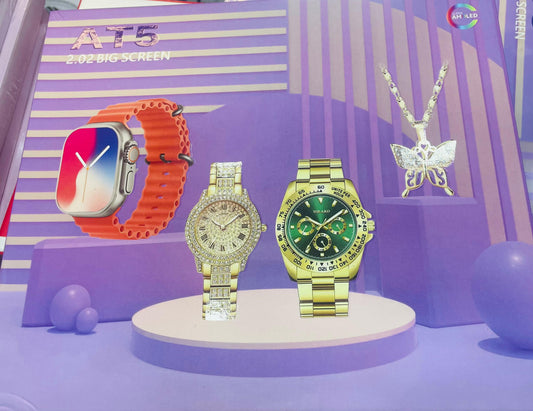 COFFRET VIOLET ENSEMBLES MONTRES AT5🌟