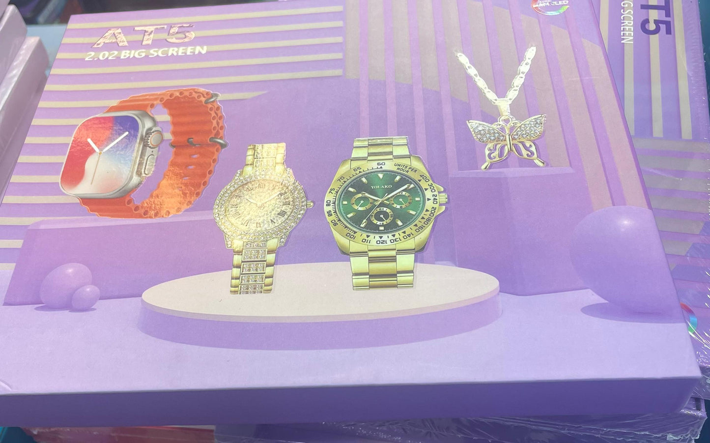 COFFRET VIOLET ENSEMBLES MONTRES AT5🌟