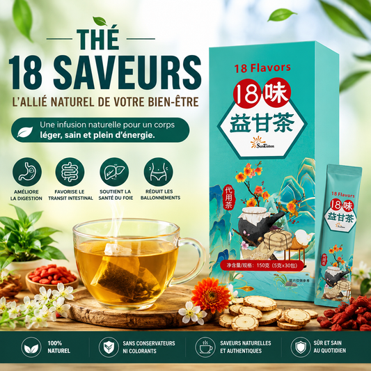 Thé au 18 saveur detox du foie