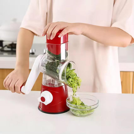 Râpe Rotative 3-en-1 : Simplifiez Votre Cuisine