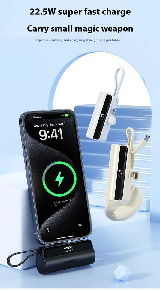 MINI POWER BANK 2 EN 1 -10000Mah