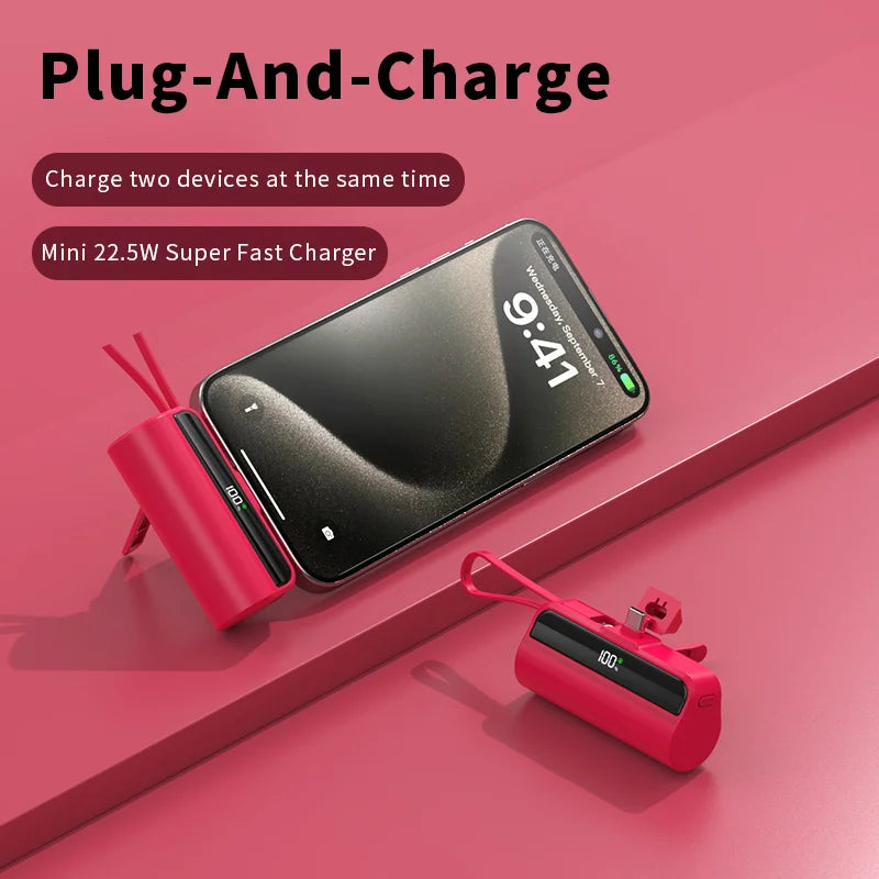 MINI POWER BANK 2 EN 1 -10000Mah