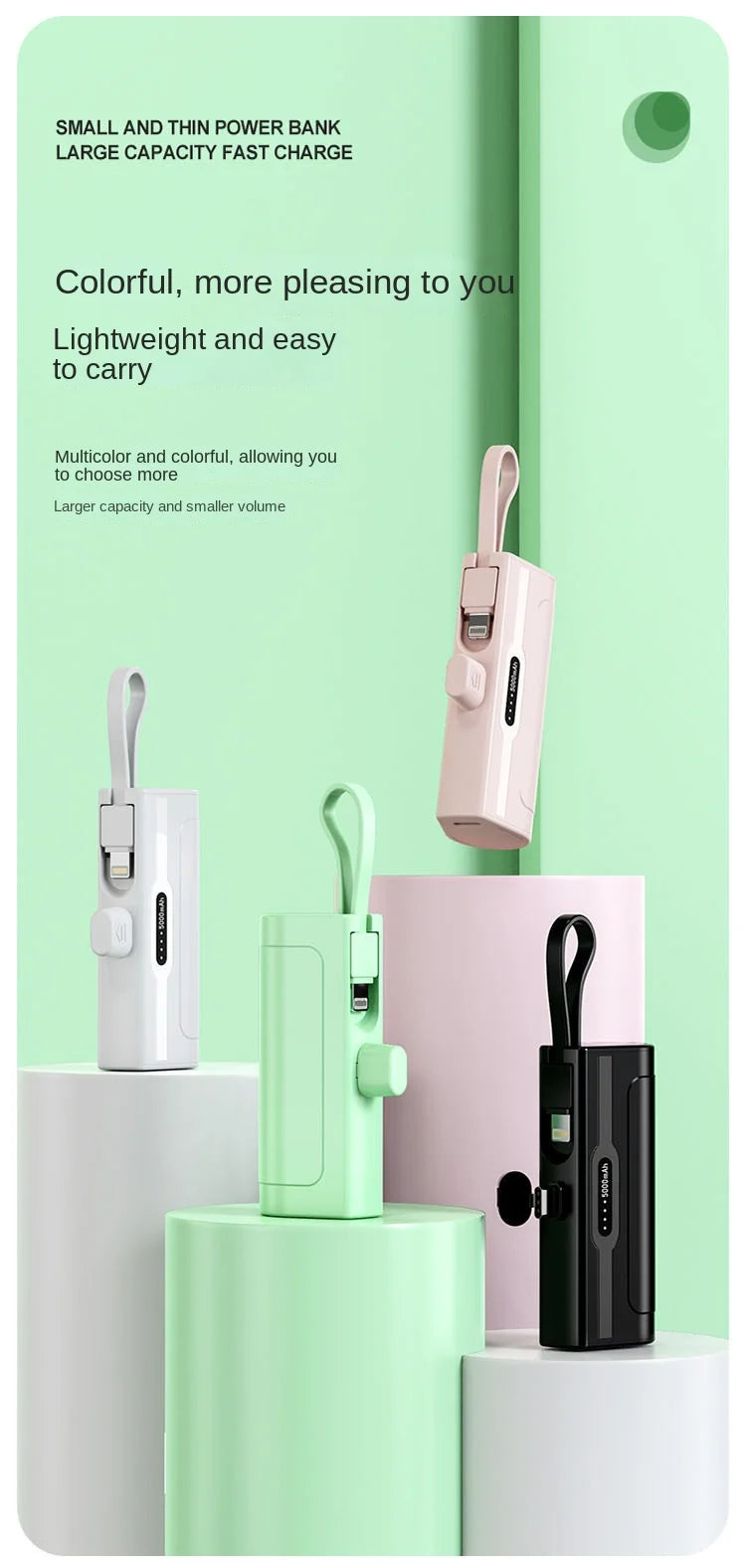 MINI POWER BANK 2 EN 1 -10000Mah