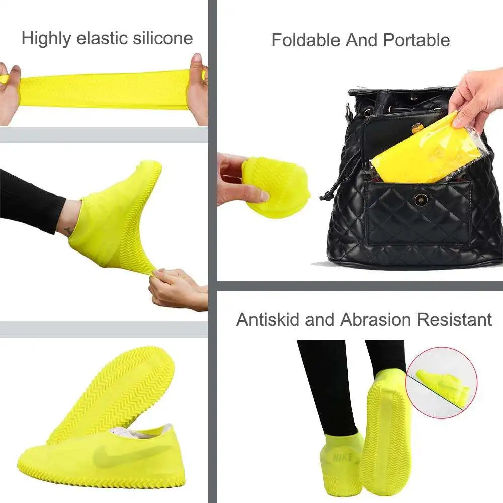 Couvre-chaussures de pluie imperméables réutilisables