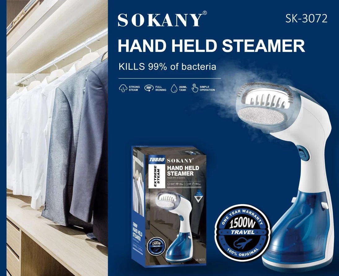 🔥 Défroisseur Vapeur Portatif SOKANY SK-3065 – Repassage Express Sans Effort