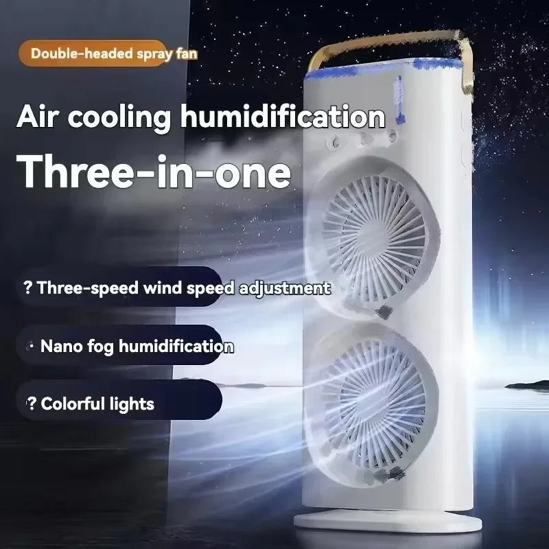 MINI CLIMATISEUR 2 HELICES RECHARGEABLE