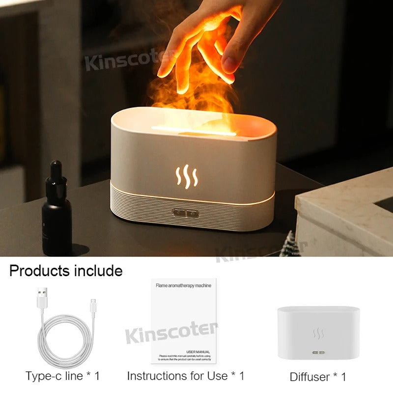 Diffuseur d’Arômes à Effet Flamme – Ambiance & Bien-Être