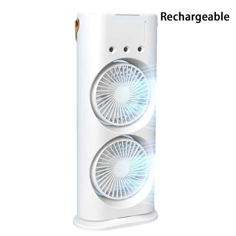 MINI CLIMATISEUR 2 HELICES RECHARGEABLE