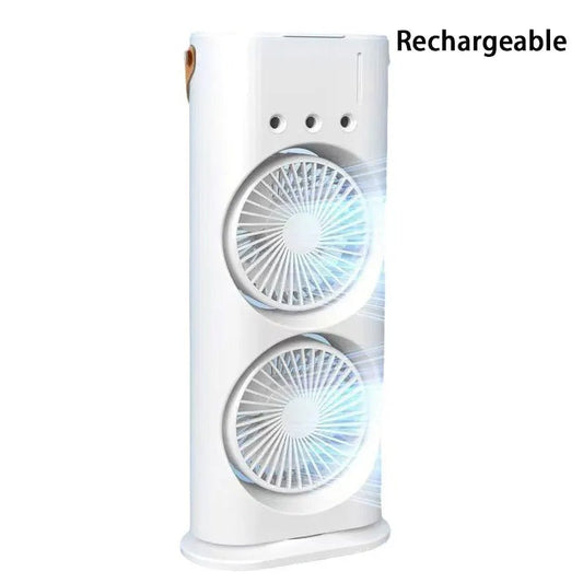 MINI CLIMATISEUR 2 HELICES RECHARGEABLE