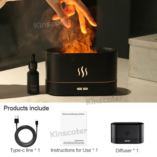 Diffuseur d’Arômes à Effet Flamme – Ambiance & Bien-Être