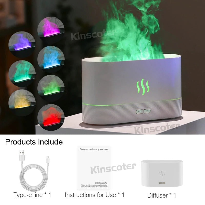 Diffuseur d’Arômes à Effet Flamme – Ambiance & Bien-Être